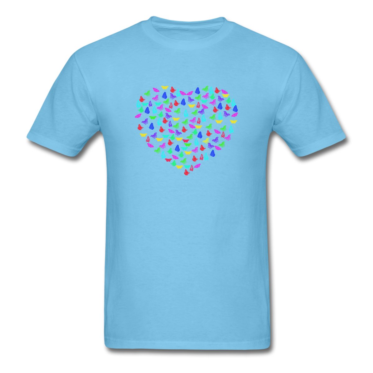 Men's T-Shirt with Butterflys heart print