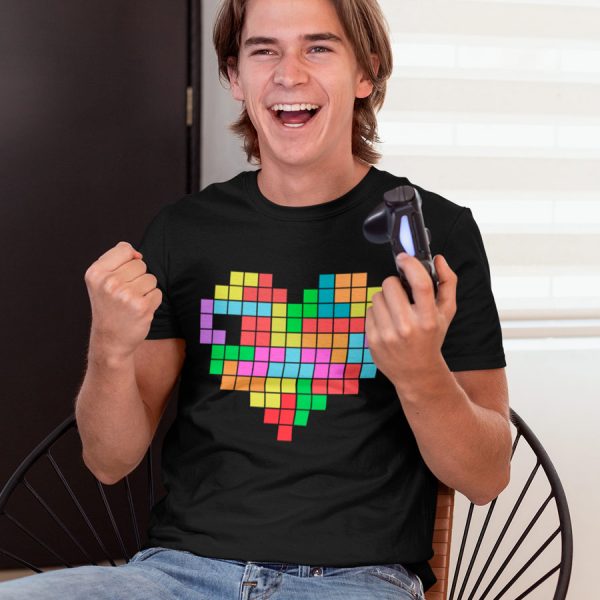 cool tetris man t-shirt mono & mona