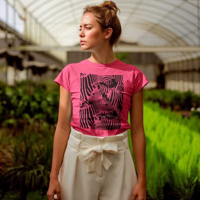 Zebra print women T-shirt